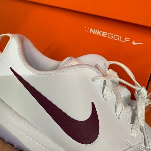 Women's Nike Roshe G Tour Golf Cleats Shoes Maroon - Picture 2 of 7